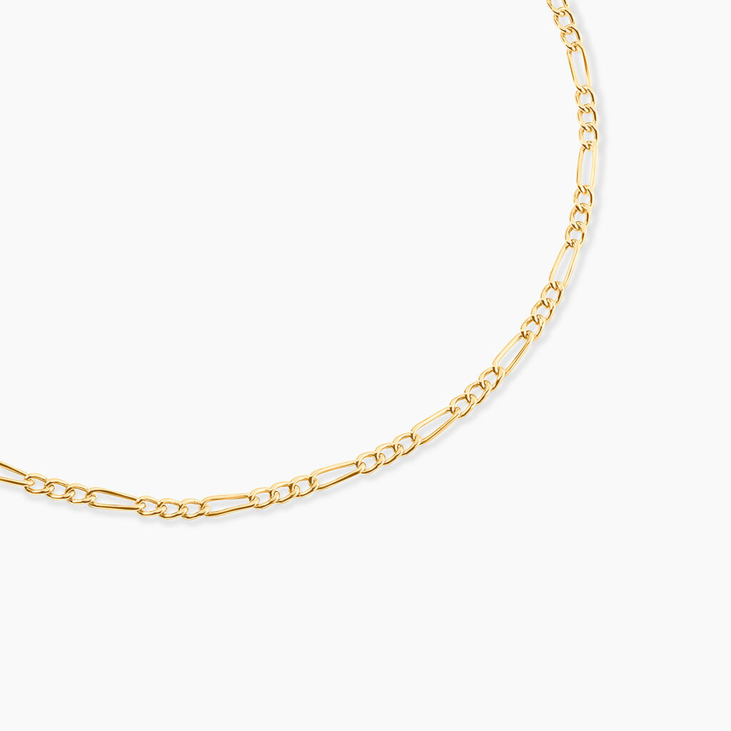 Cha&icirc;ne Cameo Maille Alternee 1/3 Or Jaune - Chaines Femme | Histoire d&rsquo;Or