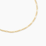 Cha&icirc;ne Cameo Maille Alternee 1/3 Or Jaune - Chaines Femme | Histoire d&rsquo;Or