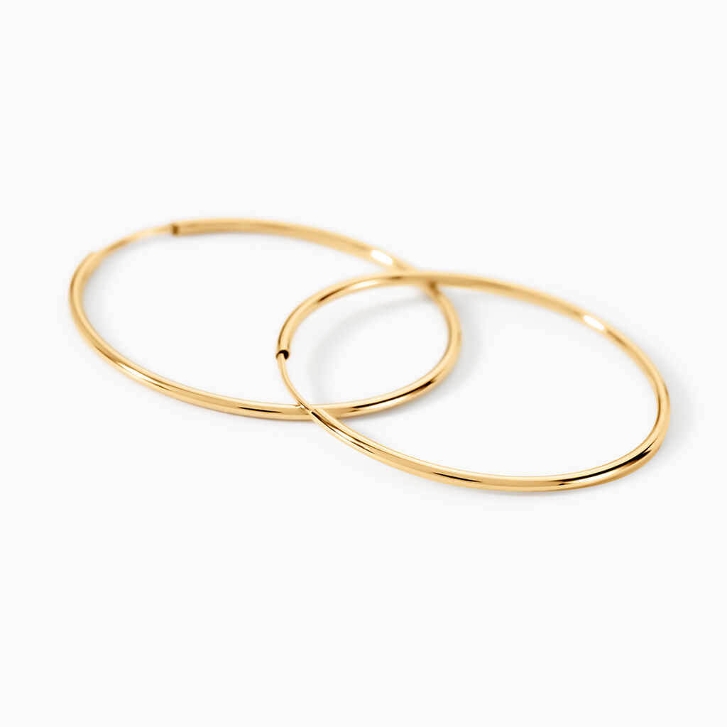 Cr&eacute;oles Dominae Or Jaune - Boucles d'oreilles cr&eacute;oles Femme | Histoire d&rsquo;Or