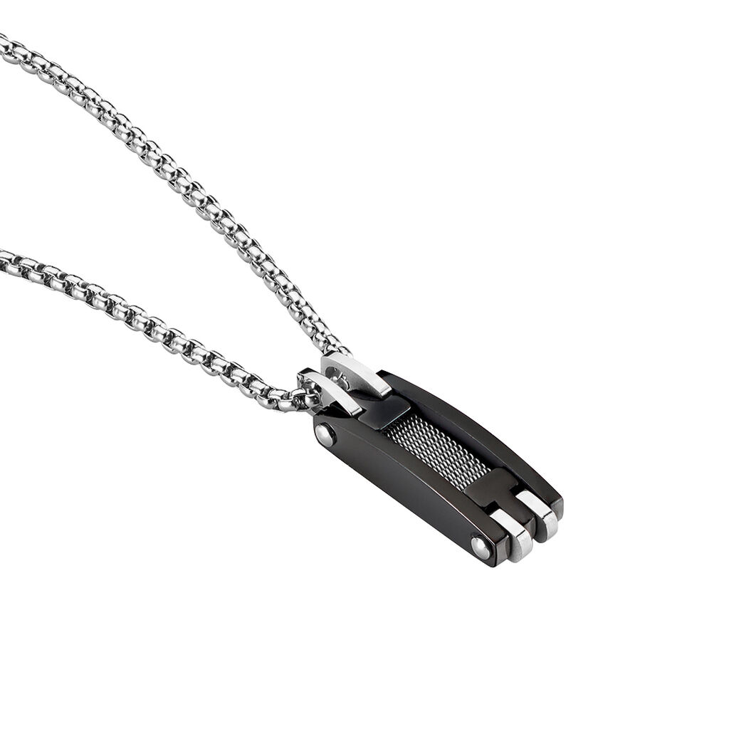 Collier Jourdan Acier - Colliers fantaisie Homme | Histoire d’Or
