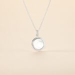 Collier Zea Argent Blanc Nacre - Colliers fantaisie Femme | Histoire d&rsquo;Or