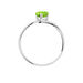 Bague Eva Or Blanc Péridot Et Diamant - Bagues solitaires Femme | Histoire d’Or