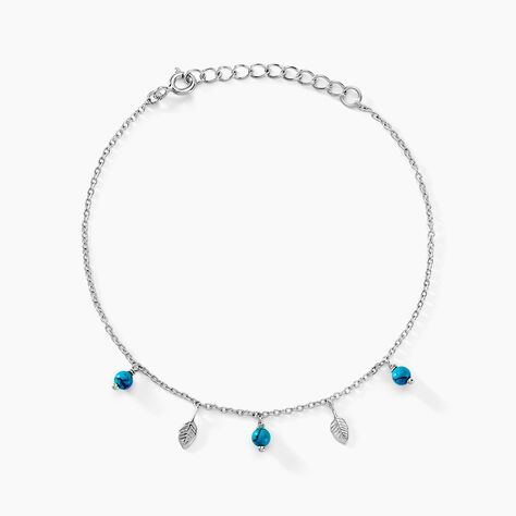 Bracelet Darcie Argent Blanc Turquoise - Bracelets Femme | Histoire d’Or