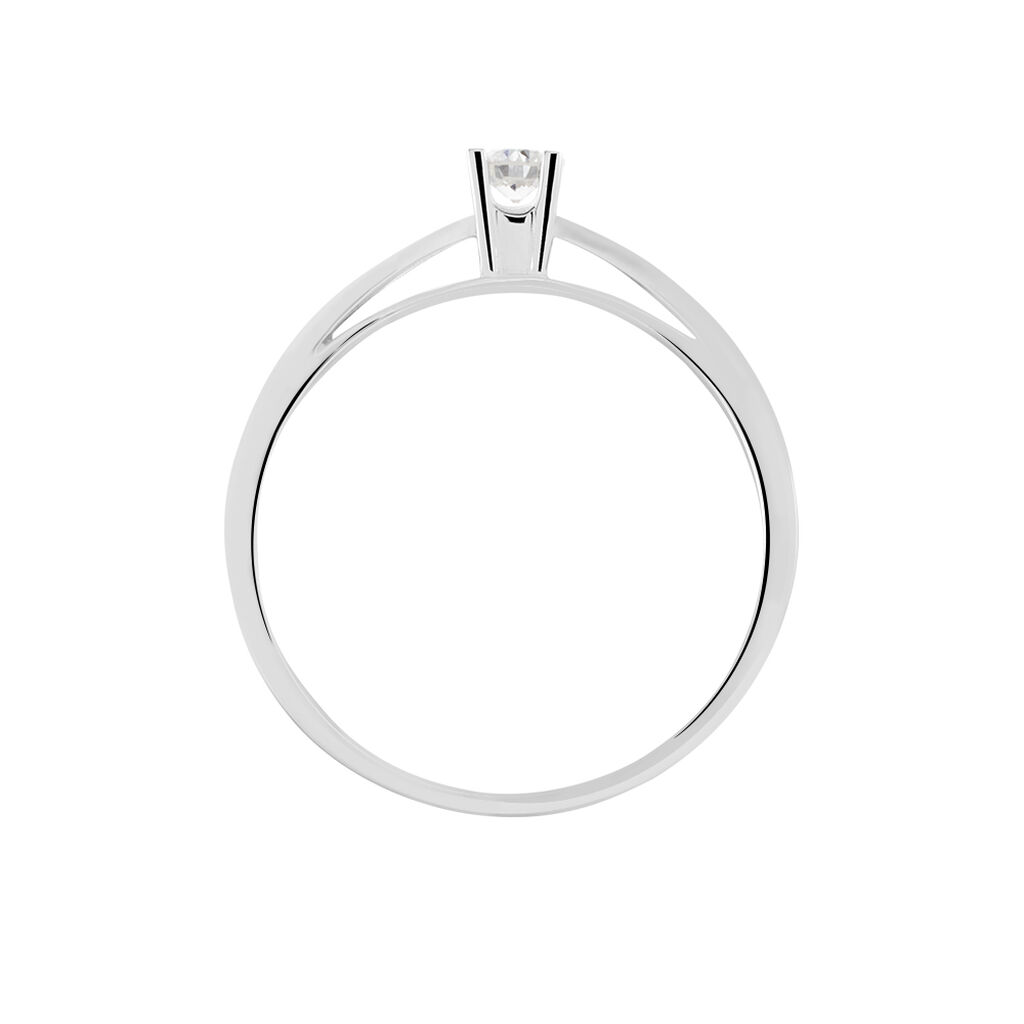 Bague Solitaire Celina Or Blanc Diamant - Bagues solitaires Femme | Histoire d’Or