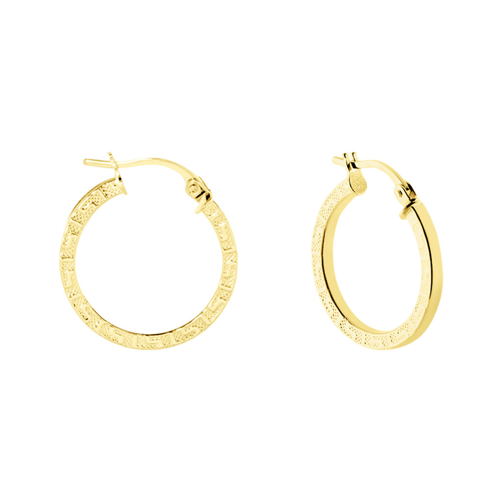 Créoles Xanthia Or Jaune - Boucles d'oreilles créoles Femme | Histoire d’Or
