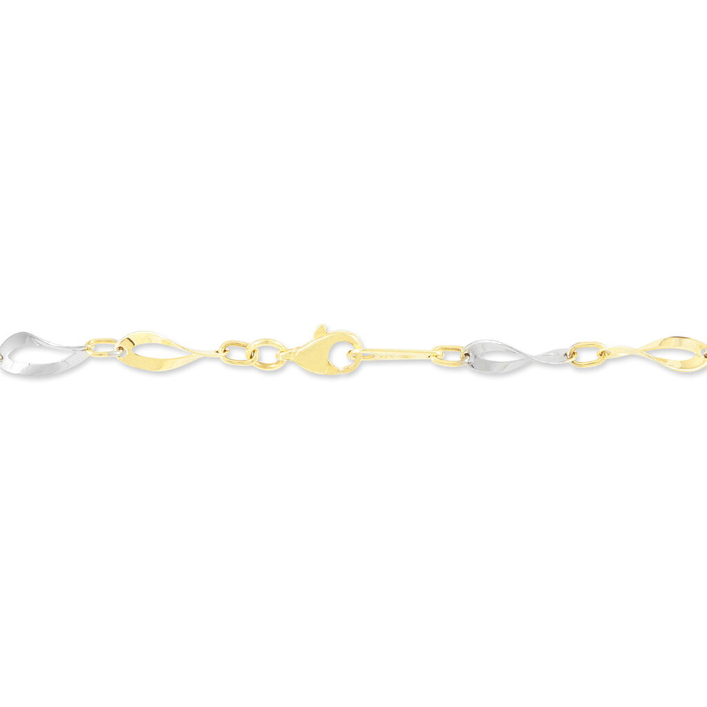 Bracelet Alejo Maille Fantaisie Or Bicolore - Bracelets Femme | Histoire d’Or