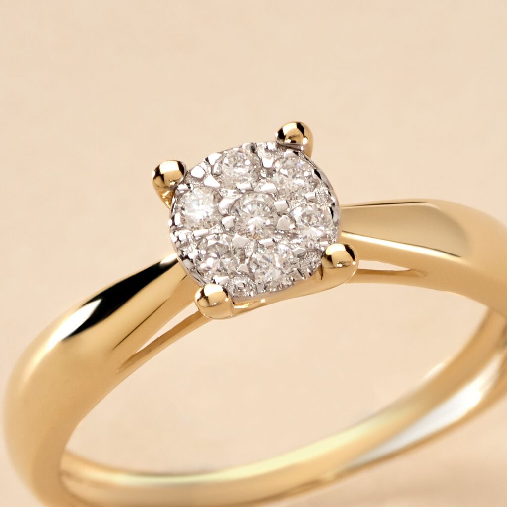 Bague Solitaire Artemis Or Jaune Diamant - Bagues solitaires Femme | Histoire d’Or