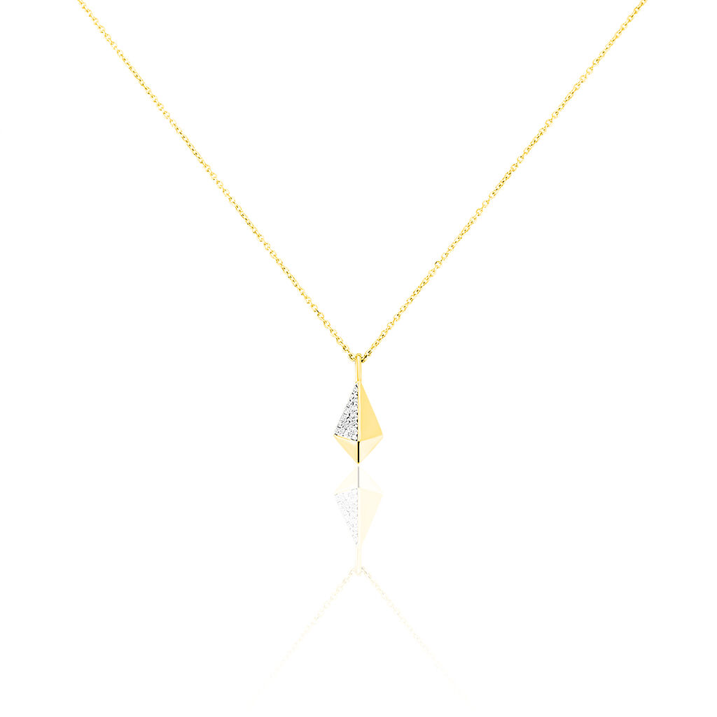 Collier Lizia Or Jaune Diamant