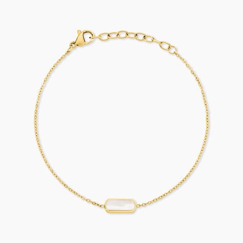 Bracelet Jazz Acier Jaune Nacre - Bracelets Femme | Histoire d&rsquo;Or