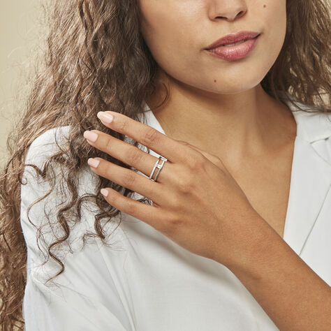 Bague Erynn Argent Blanc Oxyde De Zirconium - Bagues solitaires Femme | Histoire d’Or