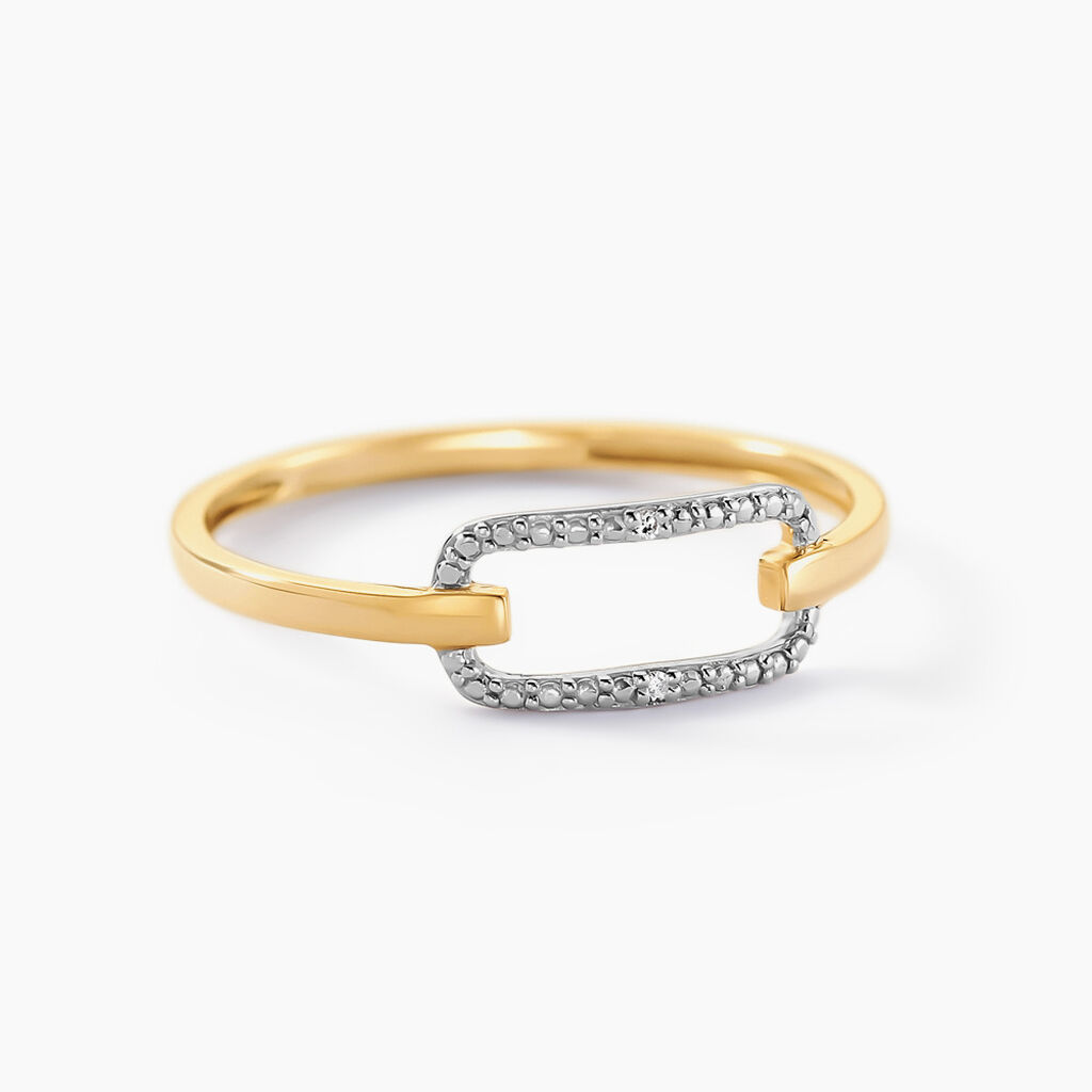 Bague Infinite Love Or Jaune Diamant - Bagues avec pierre Femme | Histoire d’Or
