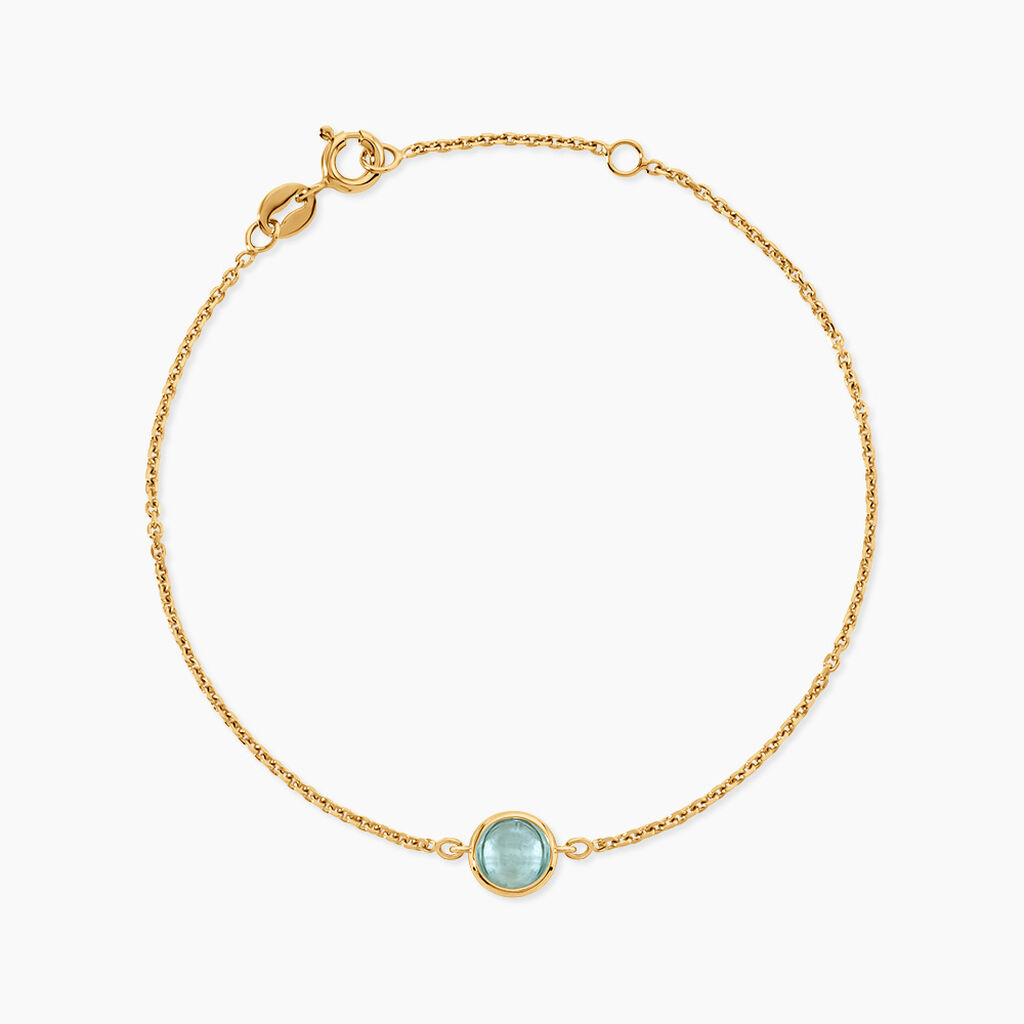 Bracelet Arenale Argent Dor&eacute; A L'Or 750/1000 Topaze - Bracelets Femme | Histoire d&rsquo;Or