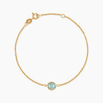 Bracelet Arenale Argent Dor&eacute; A L'Or 750/1000 Topaze - Bracelets Femme | Histoire d&rsquo;Or