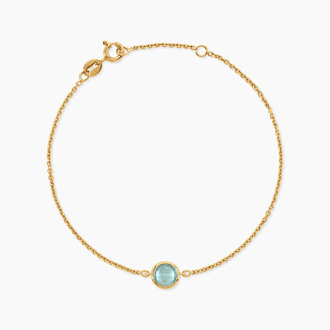 Bracelet Arenale Argent Dor&eacute; A L'Or 750/1000 Topaze - Bracelets Femme | Histoire d&rsquo;Or