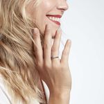 Bague Or Blanc Rosalane Diamants - Bagues avec pierre Femme | Histoire d&rsquo;Or