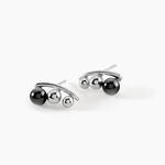 Bijoux D'oreilles Cleya Argent Blanc C&eacute;ramique - Boucles d'oreilles fantaisie Femme | Histoire d&rsquo;Or