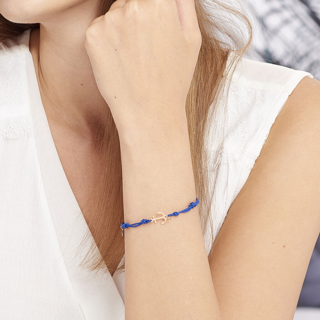 Bracelet Sacha Argent Rose - Bracelets cordon Femme | Histoire d’Or
