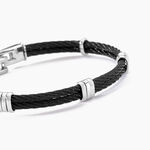 Bracelet Thomas Acier Blanc - Bijoux sans pierre Homme | Histoire d&rsquo;Or