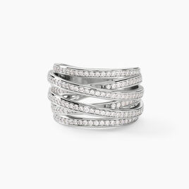 Bague Caledonia Argent Blanc Oxyde De Zirconium - Bagues avec pierre Femme | Histoire d’Or