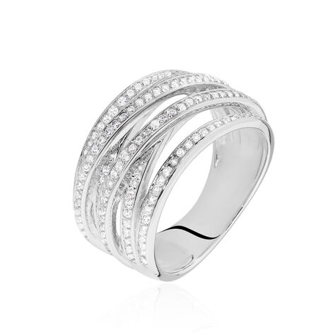 Bague Caledonia Argent Blanc Oxyde De Zirconium - Bagues avec pierre Femme | Histoire d’Or