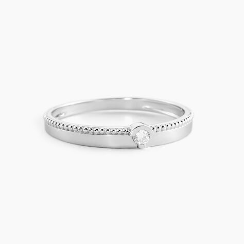 Bague Lou Or Blanc Diamant - Bagues solitaires Femme | Histoire d’Or