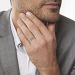 Alliance Nymphea Ruban Plat Argent Blanc - Alliances Famille | Histoire d&rsquo;Or