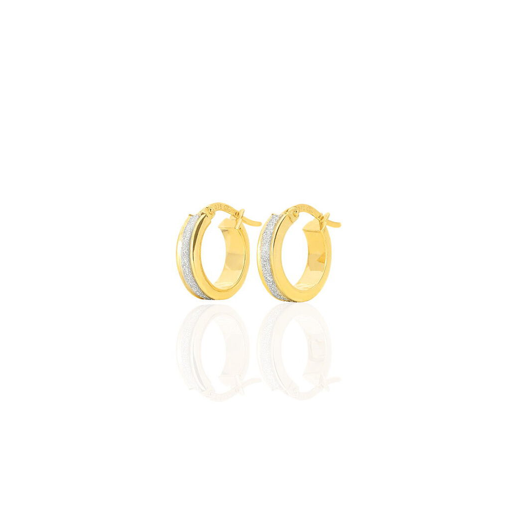 Créoles Lolicia Or Bicolore - Boucles d'oreilles créoles Femme | Histoire d’Or