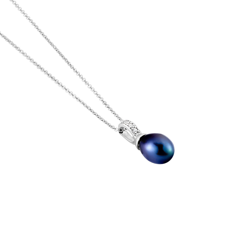 Collier Sara-luna Argent Blanc Perle De Culture Et Oxyde De Zirconium - Colliers fantaisie Femme | Histoire d’Or