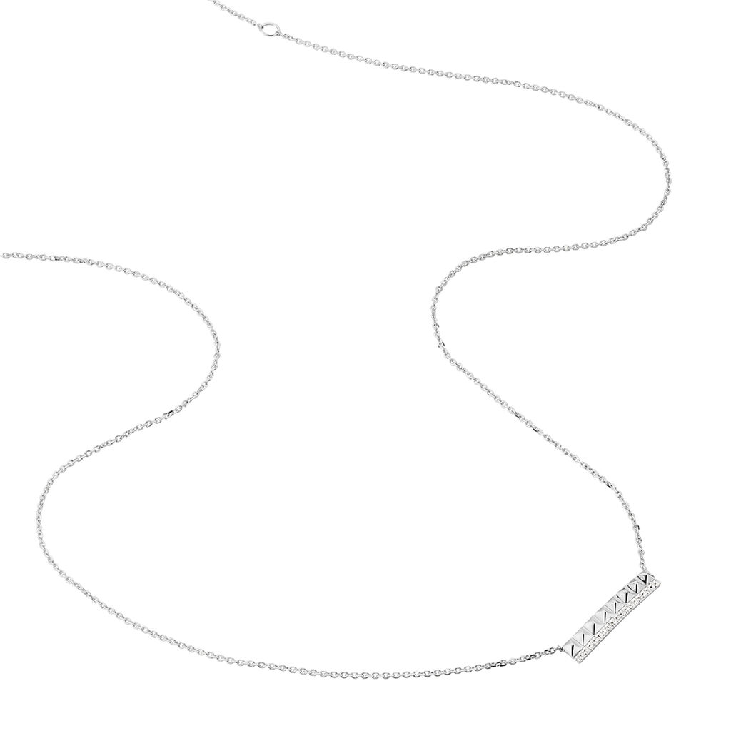 Collier Cyprine Or Blanc Diamant - Colliers Femme | Histoire d’Or