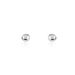 Boucles D'oreilles Puces Or Blanc Fidelia - Clous d'oreilles Famille | Histoire d’Or