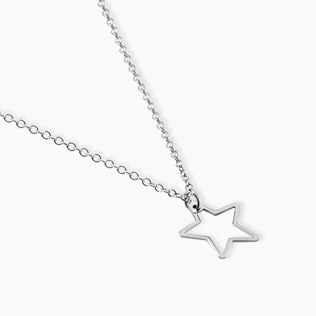 Collier Velma Argent Blanc - Colliers fantaisie Femme | Histoire d&rsquo;Or