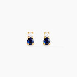 Boucles D'Oreilles Puces Jetta Or Jaune Oxyde De Zirconium - Clous d'oreilles Femme | Histoire d&rsquo;Or