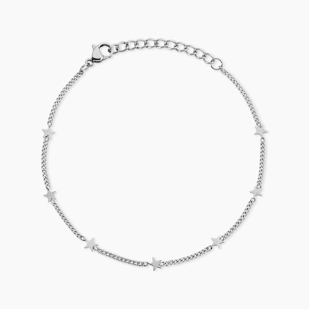 Bracelet Eva Acier Blanc - Bracelets fantaisie Femme | Histoire d&rsquo;Or