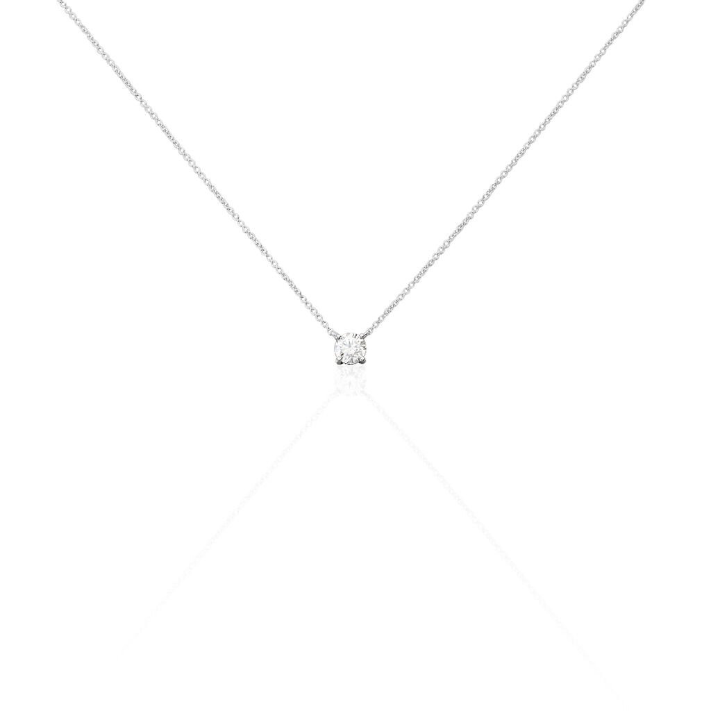 Collier Aphrodite Or Blanc Diamant - Colliers Femme | Histoire d’Or