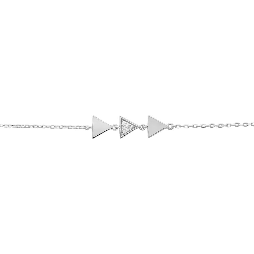 Bracelet Bartoumieu Argent Blanc Oxyde De Zirconium - Bracelets Femme | Histoire d’Or