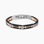 Bracelet Jourdan Priam Acier Bicolore - Bracelets Homme | Histoire d&rsquo;Or