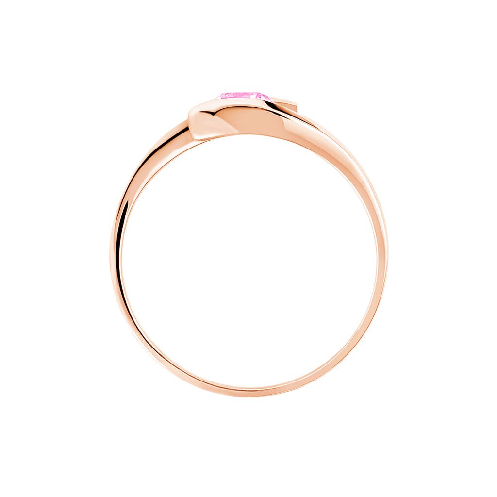 Bague Tiphaine Or Rose Tourmaline - Bagues solitaires Femme | Histoire d’Or