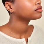 Boucles D'oreilles Puces Rhodolite Kayline Or Jaune Rhodolite - Boucles d'oreilles pendantes Femme | Histoire d&rsquo;Or