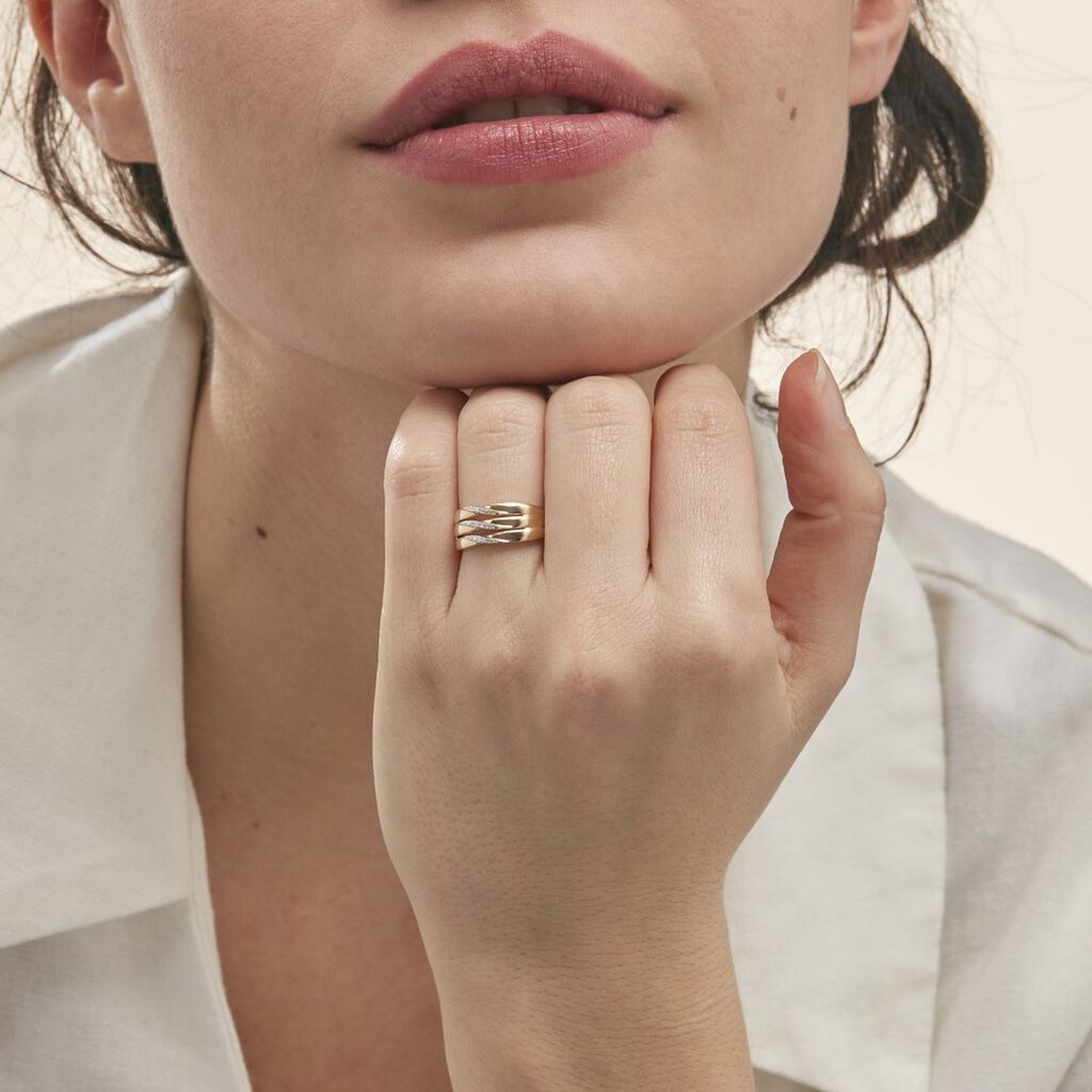 Bague Grasiella Or Jaune Diamant - Bagues avec pierre Femme | Histoire d’Or