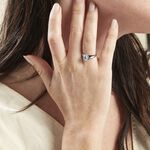 Bague Cassius Or Blanc Topaze Bleu Sky - Bagues solitaires Femme | Histoire d&rsquo;Or