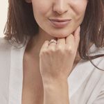 Bague Solitaire Maelline Argent Blanc Oxyde De Zirconium - Bagues solitaires Femme | Histoire d&rsquo;Or