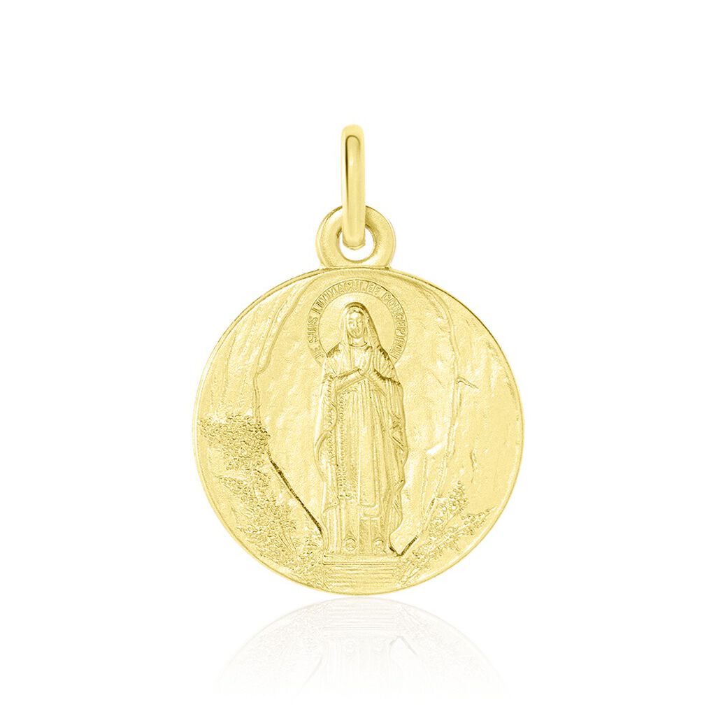 Medaille Or Jaune Vierge - Pendentifs Baptême Famille | Histoire d’Or