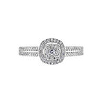 Bague Eleonoora Platine Blanc Diamant - Bagues avec pierre Femme | Histoire d&rsquo;Or