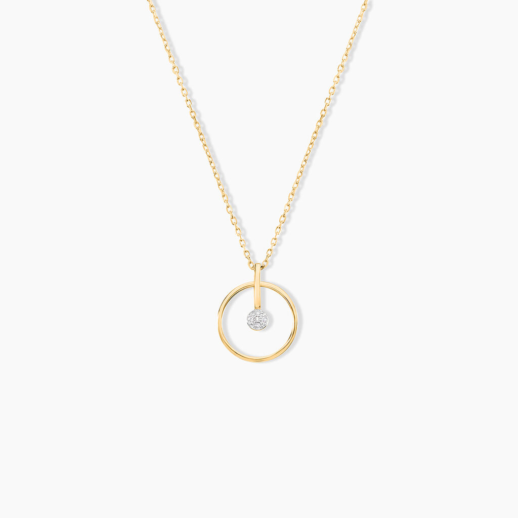 Collier Or Jaune Adrienn Diamants - Colliers Femme | Histoire d’Or