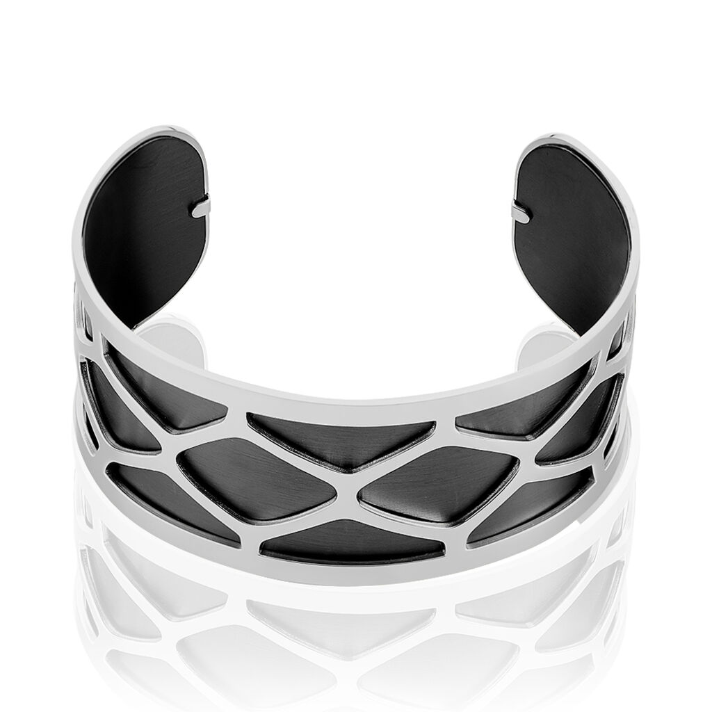 Bracelet Jonc Acier Blanc - Bracelets joncs Femme | Histoire d’Or