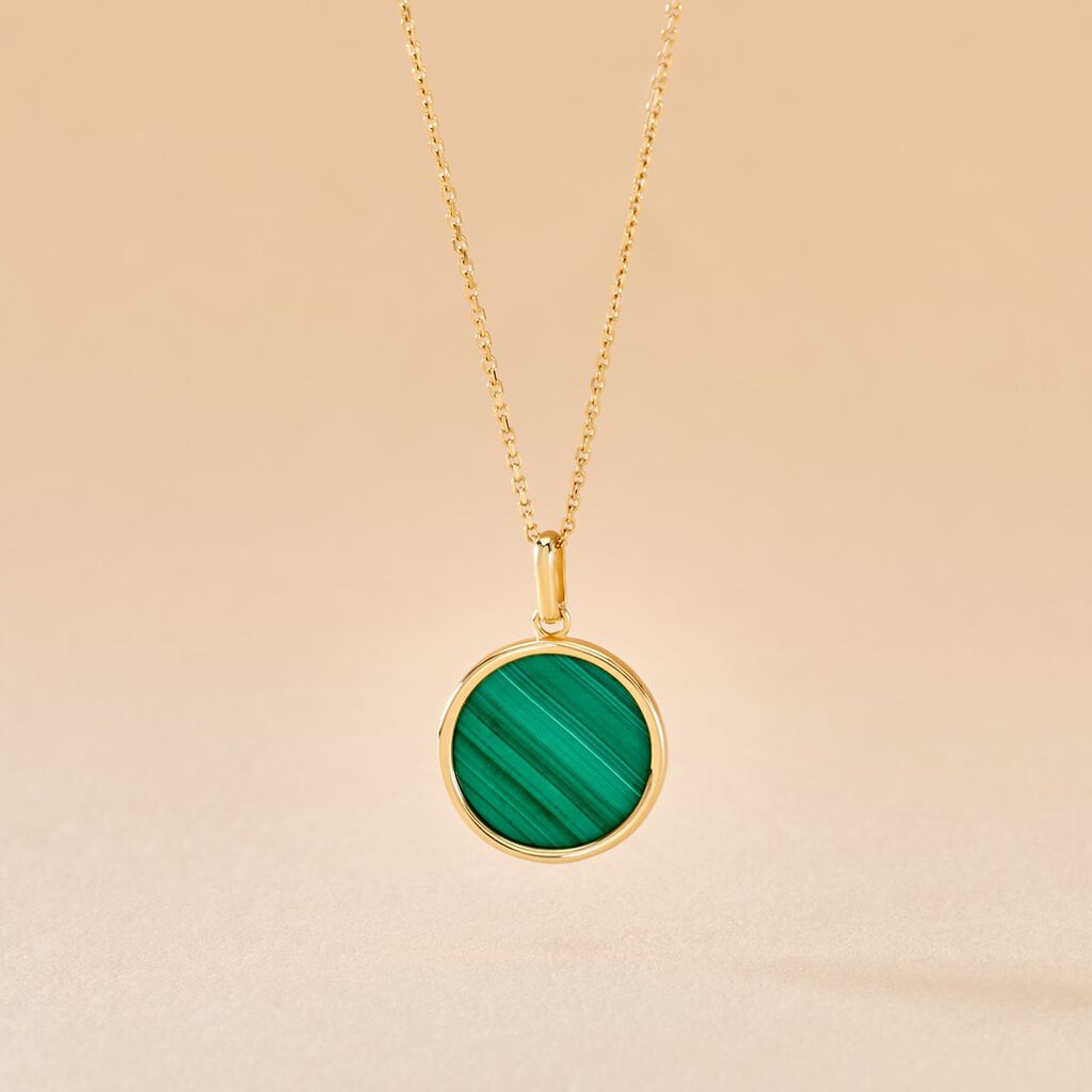 Pendentif Ultane Or Jaune Malachite - Pendentifs Femme | Histoire d’Or