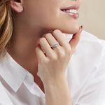 Bague Aranka Argent Blanc Oxyde De Zirconium - Bagues solitaires Femme | Histoire d&rsquo;Or