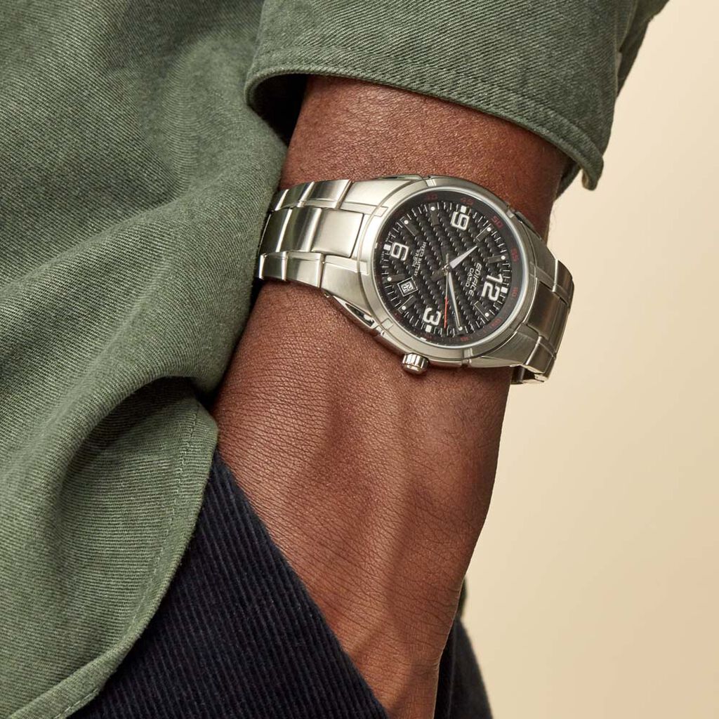 Montre Edifice Noir - Montres Homme | Histoire d’Or