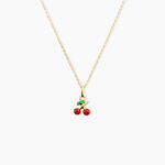 Collier Cherry Cerise Or Jaune - Colliers Enfant | Histoire d&rsquo;Or