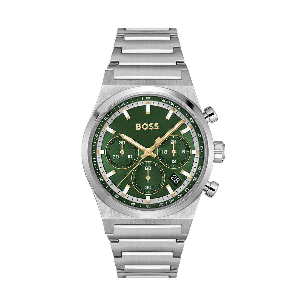Montre Boss Candor Chrono Vert - Montres Homme | Histoire d’Or